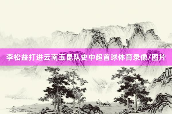 李松益打进云南玉昆队史中超首球体育录像/图片