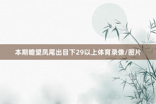 本期瞻望凤尾出目下29以上体育录像/图片
