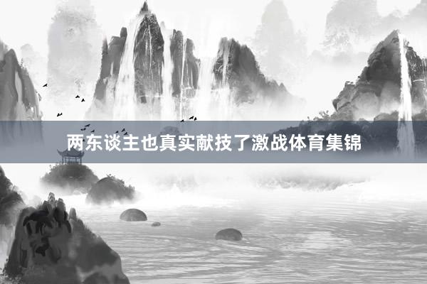 两东谈主也真实献技了激战体育集锦