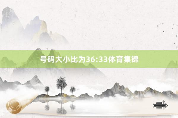 号码大小比为36:33体育集锦