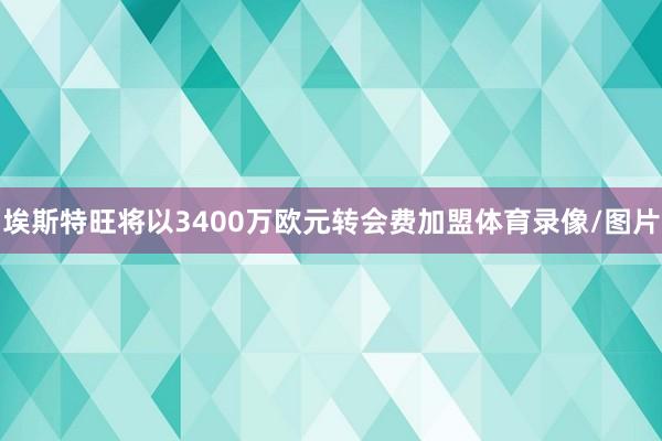 埃斯特旺将以3400万欧元转会费加盟体育录像/图片
