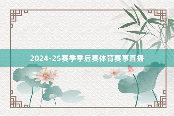 2024-25赛季季后赛体育赛事直播