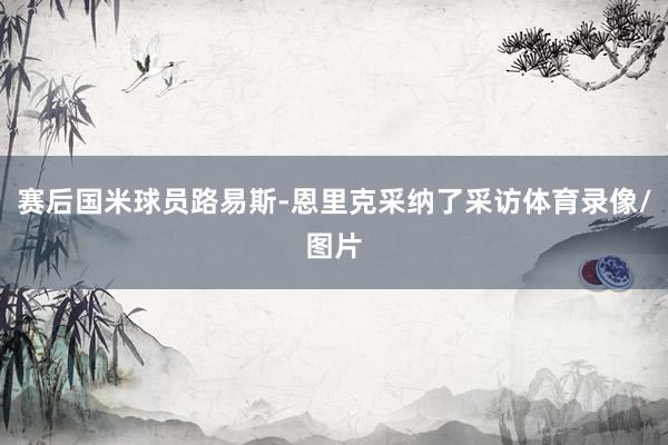 赛后国米球员路易斯-恩里克采纳了采访体育录像/图片