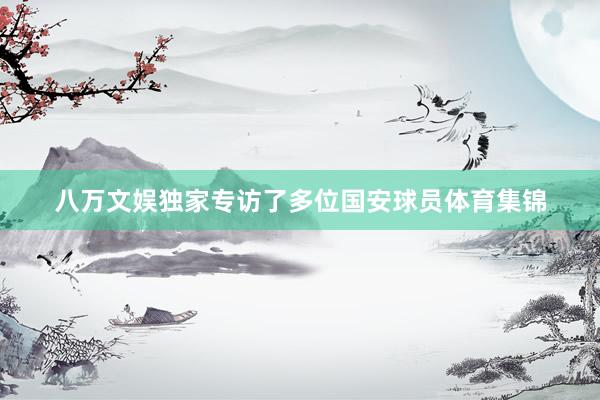 八万文娱独家专访了多位国安球员体育集锦