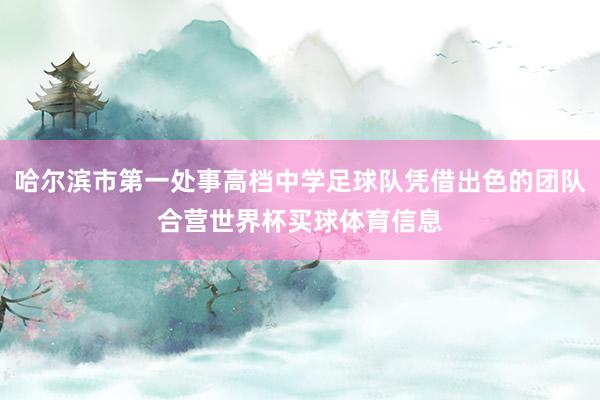 哈尔滨市第一处事高档中学足球队凭借出色的团队合营世界杯买球体育信息