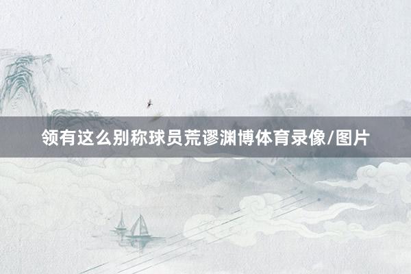 领有这么别称球员荒谬渊博体育录像/图片
