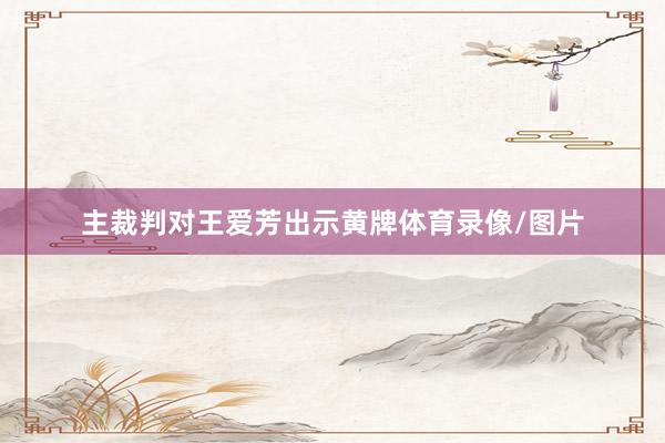 主裁判对王爱芳出示黄牌体育录像/图片