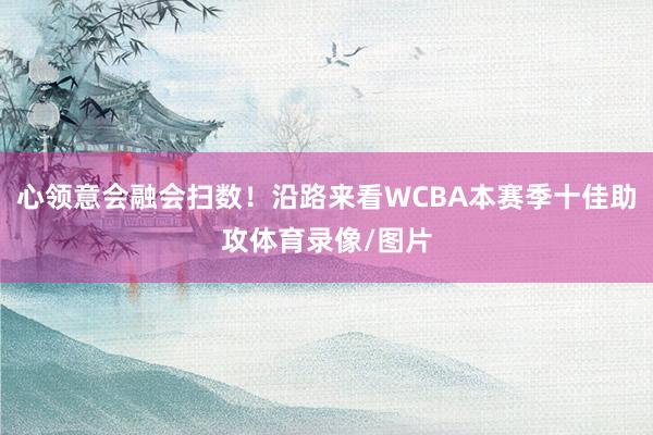 心领意会融会扫数！沿路来看WCBA本赛季十佳助攻体育录像/图片